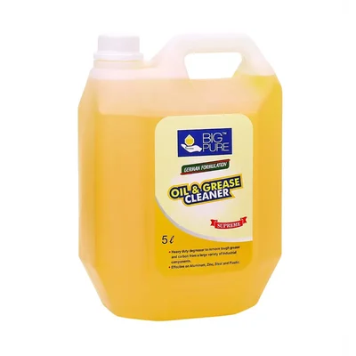 BIG Pure 5L Industrial Oil & Grease Cleaner for Kitchen, Gas Stove, Oily Grill, Oily Exhaust Fan